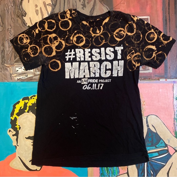 2017 LA Pride #RESIST March T Shirt - Picture 2 of 13